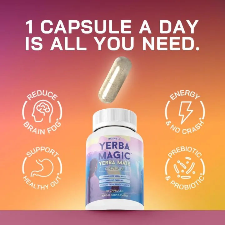 Yerba Magic Capsules – Pure Yerba Mate & 5-in-1 Superblend