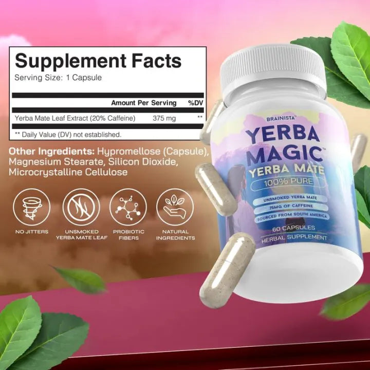 Yerba Magic Capsules – Pure Yerba Mate & 5-in-1 Superblend
